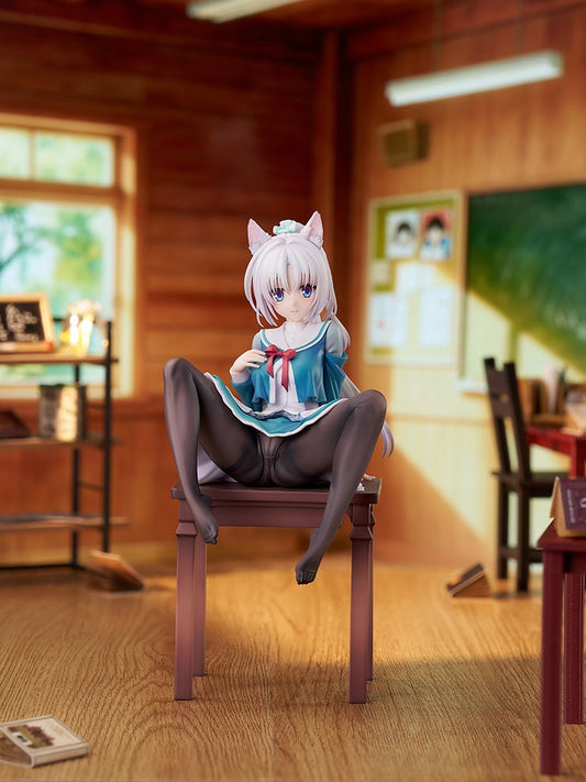 Luminous Box Senren Banka Yoshino Tomotake Animal Ears School Uniform Ver. 1/7 Complete Figure official product photo