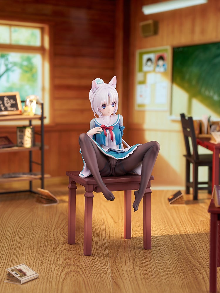 Luminous Box Senren Banka Yoshino Tomotake Animal Ears School Uniform Ver. 1/7 Complete Figure official product photo