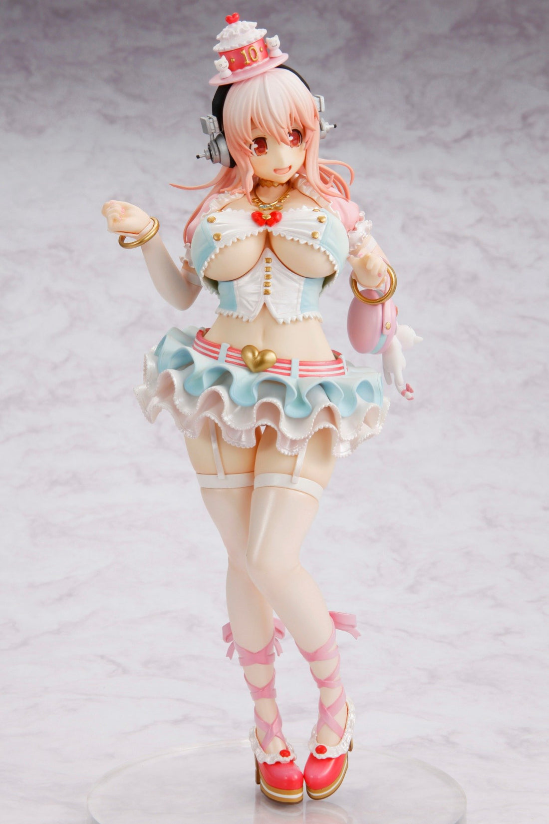 Super Sonico 10th Anniversary Birthday Party Ver. 1/7 Scale Figure - product view 3