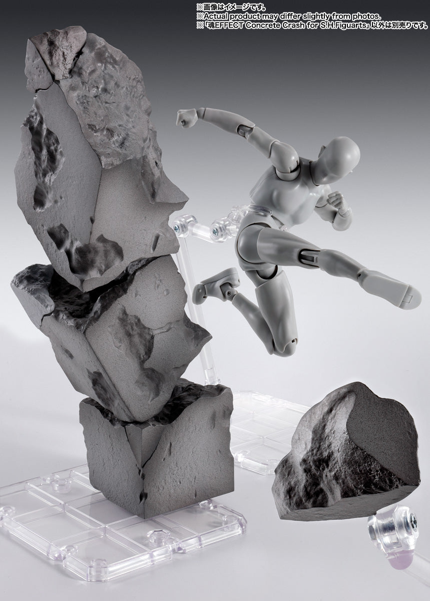 BANDAI SPIRITS Tamashii Effect Concrete Crash for S.H.Figuarts Accessory Set