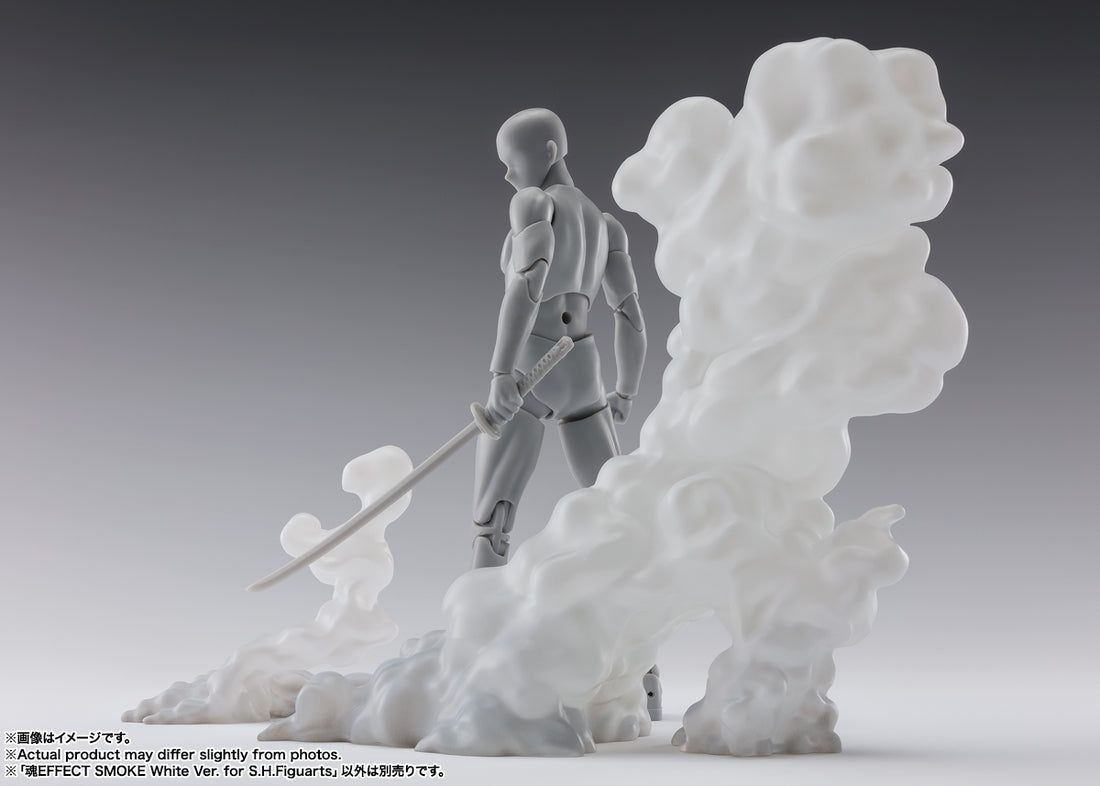 BANDAI SPIRITS Tamashii Effect Smoke White Ver. for S.H.Figuarts Display Effect Parts Reissue