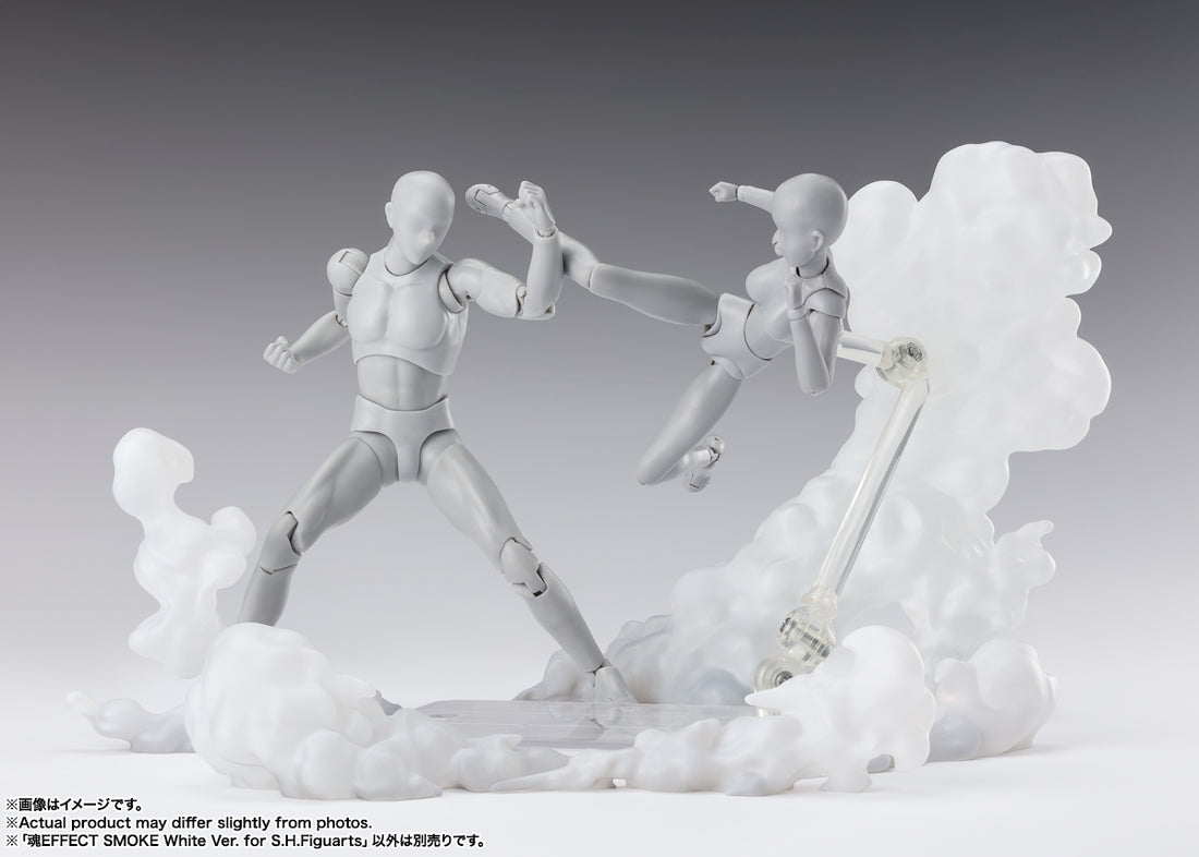 BANDAI SPIRITS Tamashii Effect Smoke White Ver. for S.H.Figuarts Display Effect Parts Reissue