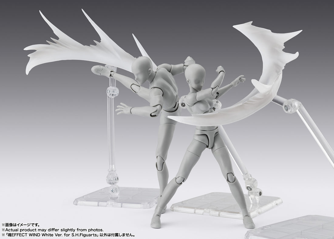 BANDAI SPIRITS Tamashii Effect Wind White Ver. for S.H.Figuarts Display Effect Parts
