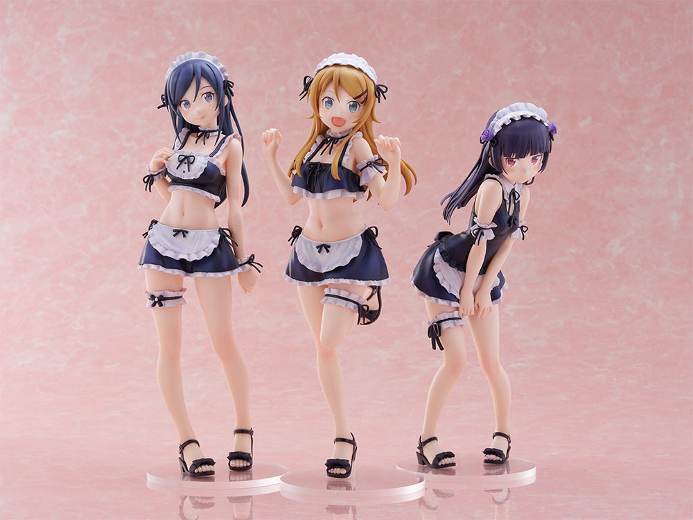 TENITOL TALL Kirino, Kuroneko & Ayase Swimsuit Maid Ver. 3-Figure Set official FuRyu product image