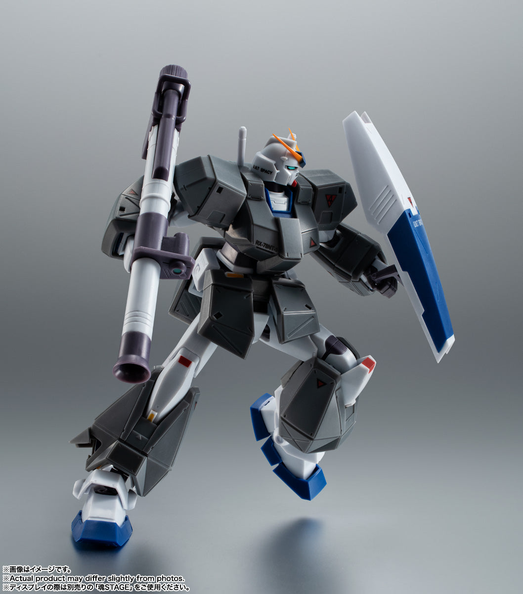 BANDAI SPIRITS The Robot Spirits Mobile Suit Gundam 0080 RX-78NT-1 Gundam NT-1 & Chobham Armor ver. A.N.I.M.E. Action Figure