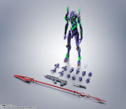 BANDAI SPIRITS The Robot Spirits Neon Genesis Evangelion Evangelion Unit-01 with Spear of Cassius Renewal Color Edition Reissue Action Figure
