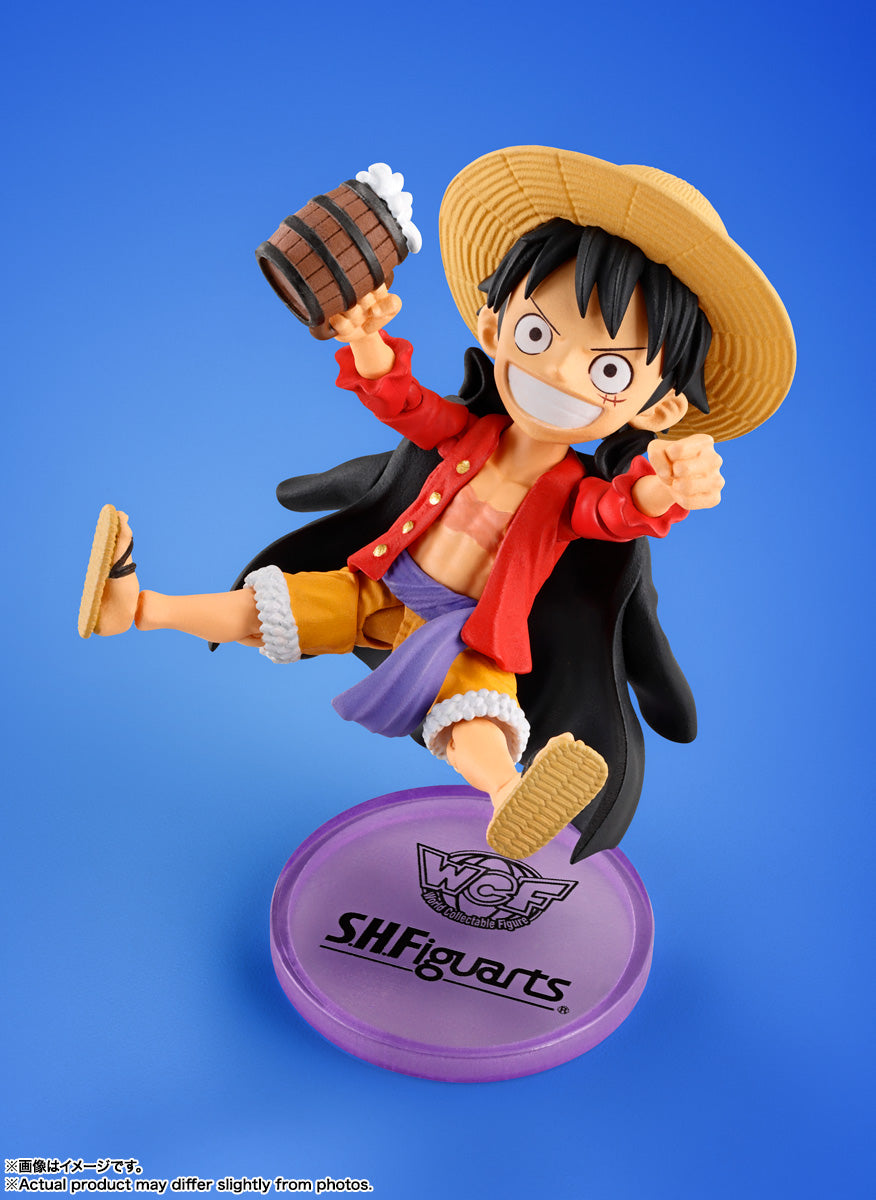 BANDAI SPIRITS World Collectable Figure x S.H.Figuarts ONE PIECE Monkey D. Luffy Figure