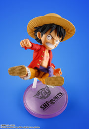 BANDAI SPIRITS World Collectable Figure x S.H.Figuarts ONE PIECE Monkey D. Luffy Figure