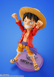 BANDAI SPIRITS World Collectable Figure x S.H.Figuarts ONE PIECE Monkey D. Luffy Figure