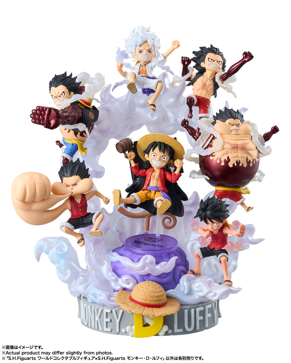 BANDAI SPIRITS World Collectable Figure x S.H.Figuarts ONE PIECE Monkey D. Luffy Figure
