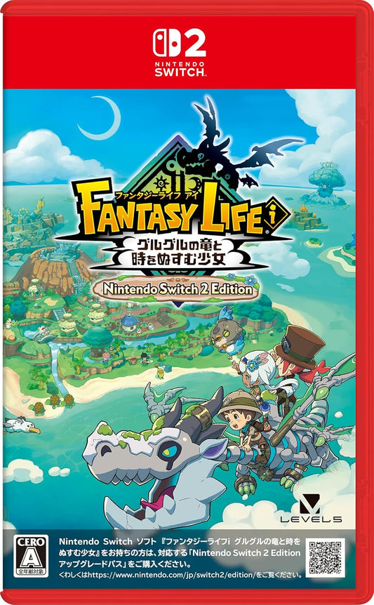 Nintendo Switch 2 Fantasy Life i The Girl Who Steals Time - official Japanese Nintendo Switch 2 physical case front