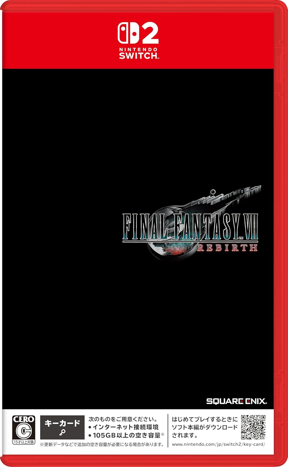 Final Fantasy VII Rebirth Nintendo Switch 2 official product image