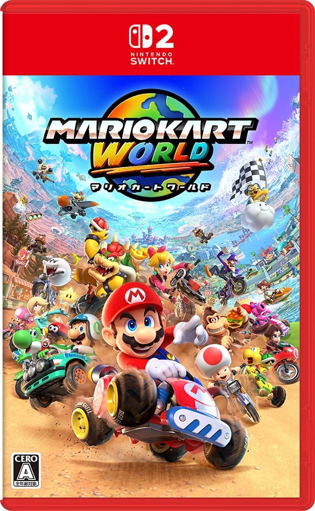 Nintendo Switch 2 Mario Kart World - official Japanese Nintendo Switch 2 physical case front