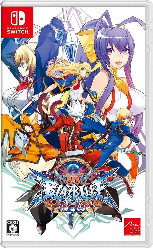 Nintendo Switch BlazBlue Centralfiction Special Edition - official Japanese front cover