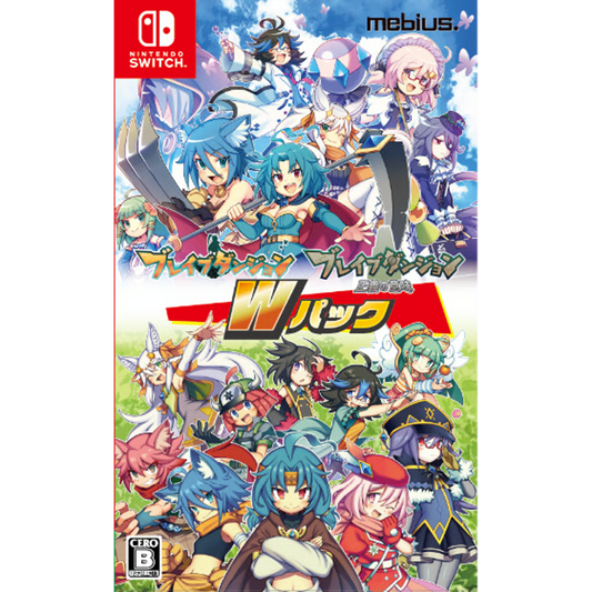 Nintendo Switch Brave Dungeon W Pack - official Japanese printed front jacket for the standard edition