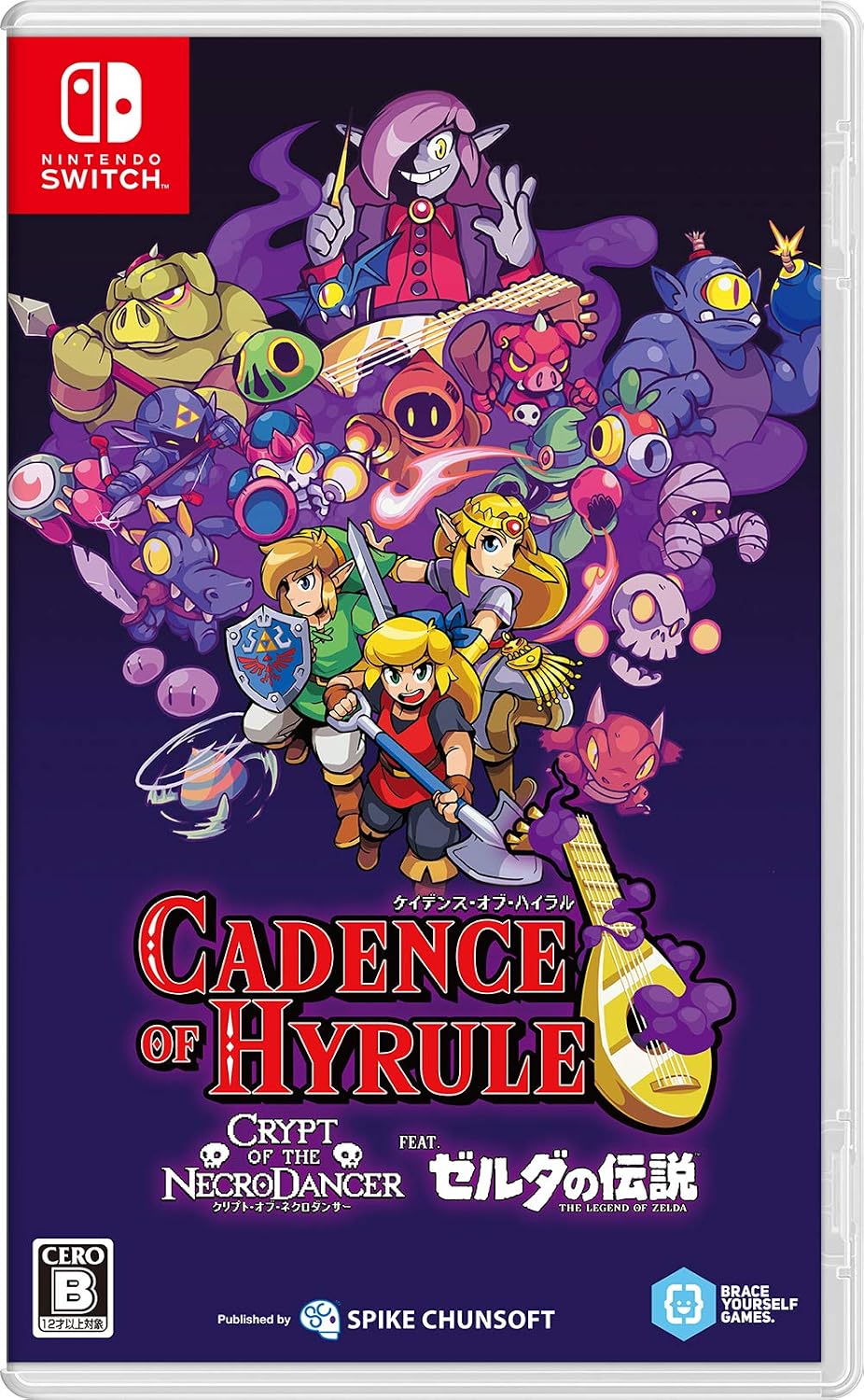 Nintendo Switch Cadence of Hyrule: Crypt of the NecroDancer Featuring The Legend of Zelda - official Japanese front cover