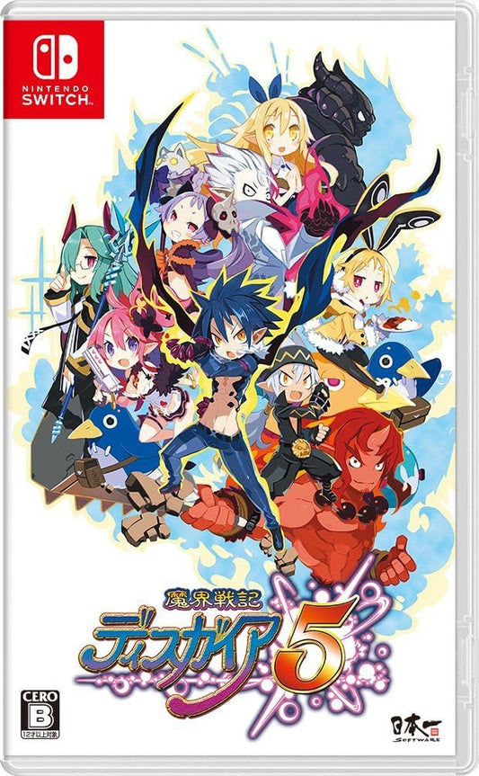 Nintendo Switch Disgaea 5 - official Japanese front cover