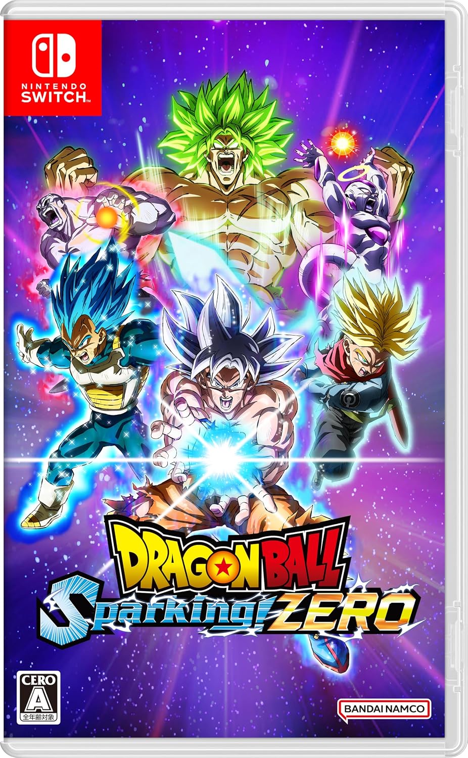 Nintendo Switch Dragon Ball Sparking! ZERO - official Japanese front cover