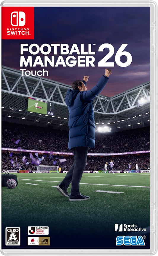 Nintendo Switch Football Manager 26 Touch - official Japanese front cover