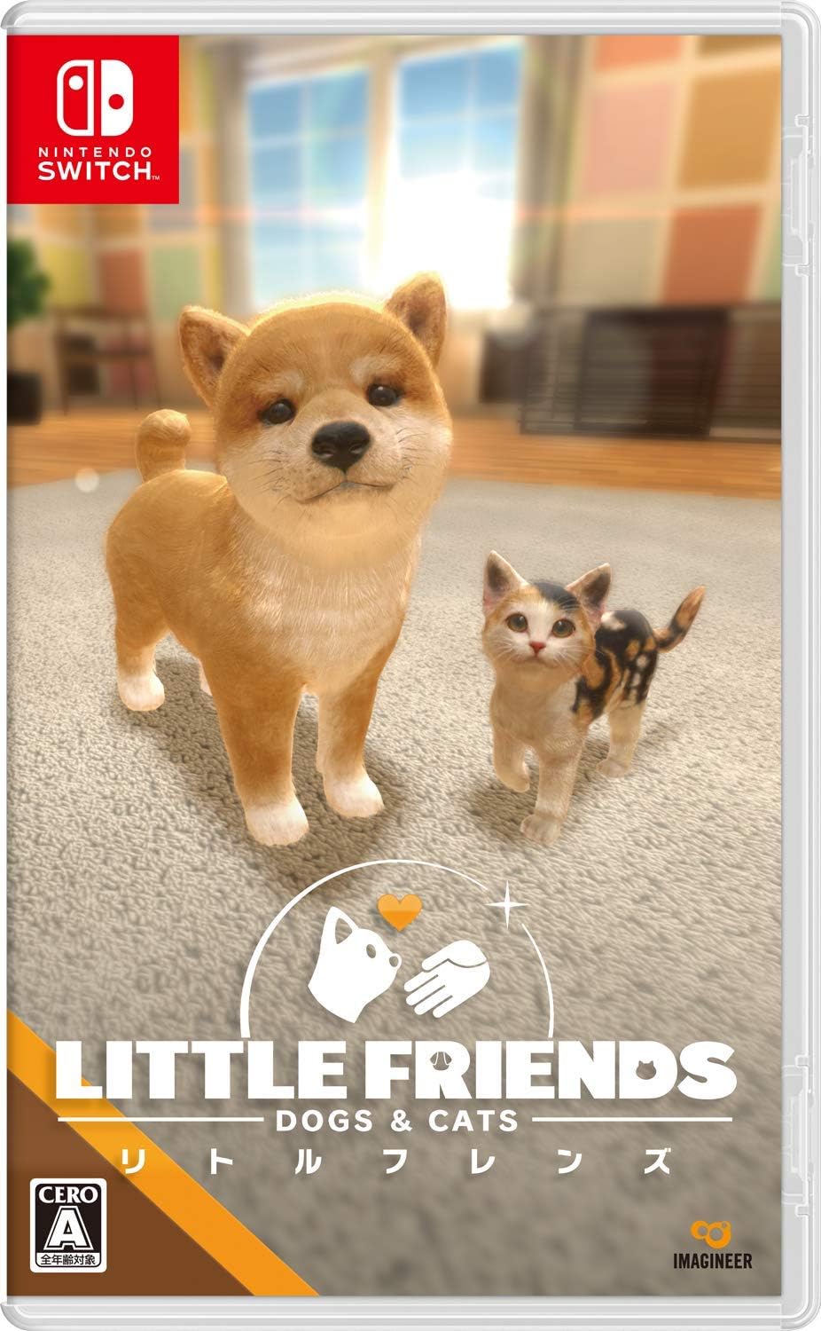 Nintendo Switch Little Friends: Dogs & Cats - official Japanese front cover