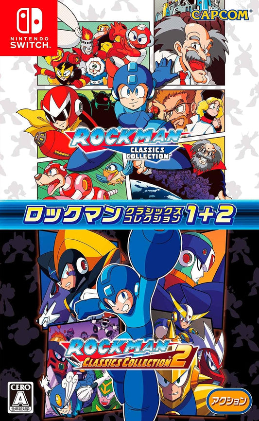 Nintendo Switch Mega Man Legacy Collection 1 + 2 (Used: Collection 1 Cartridge Only) - official Japanese front cover
