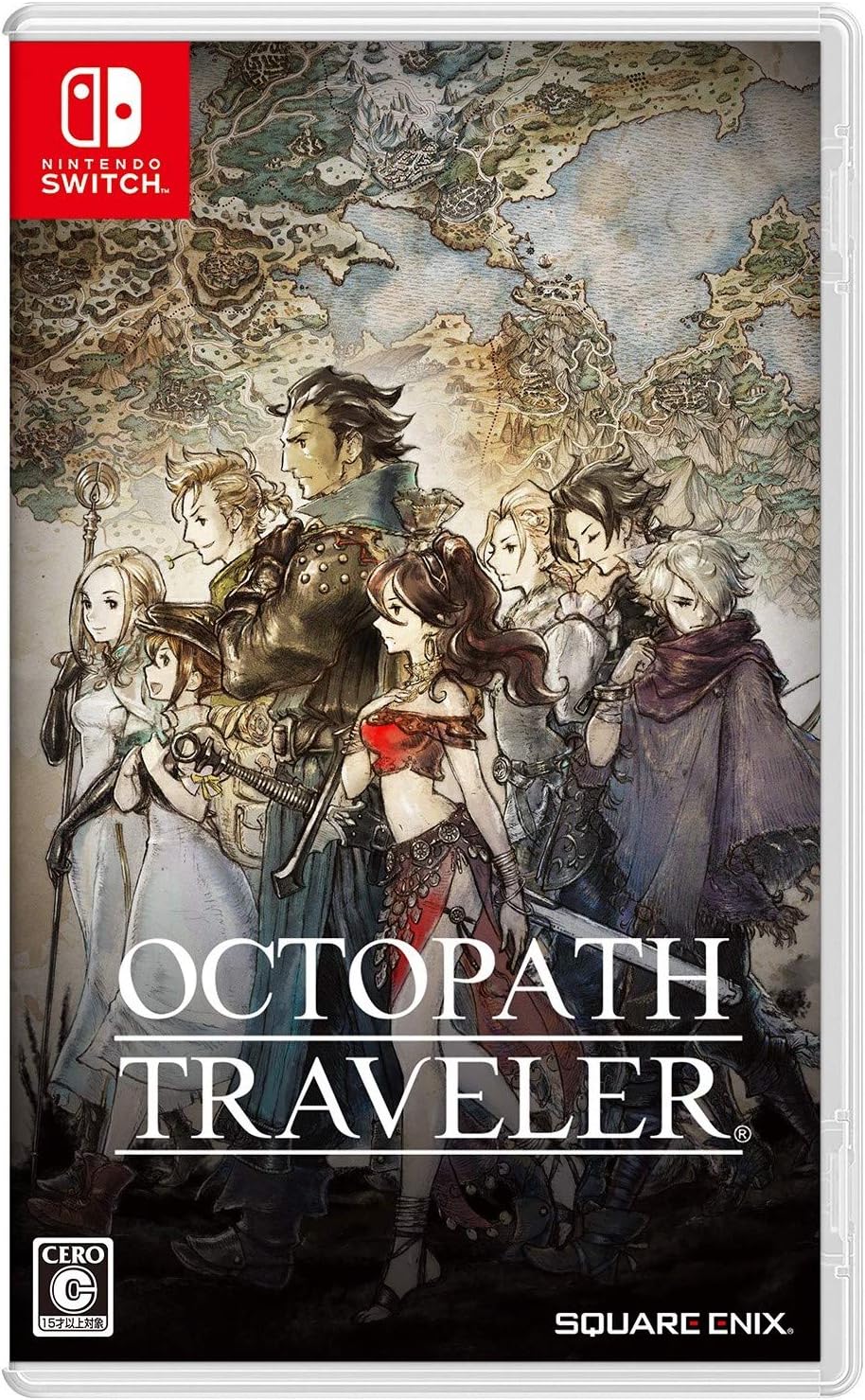 Nintendo Switch Octopath Traveler - official Japanese front cover