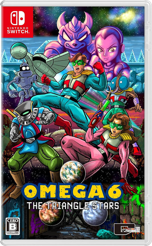 Nintendo Switch Omega 6: The Triangle Stars - official Japanese front cover