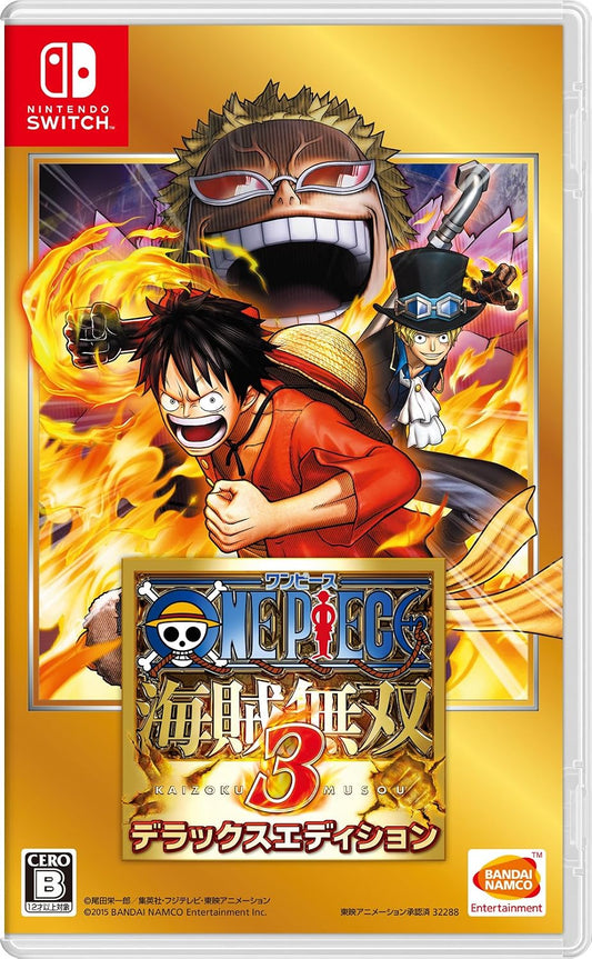 Nintendo Switch One Piece: Pirate Warriors 3 Deluxe Edition - official Japanese front cover