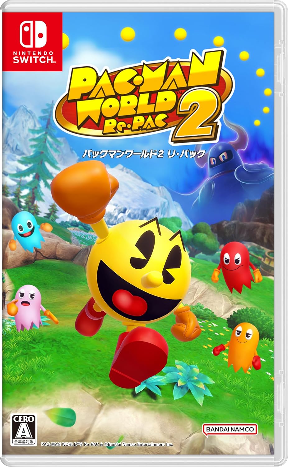 Nintendo Switch PAC-MAN WORLD 2 Re-PAC - official Japanese front cover