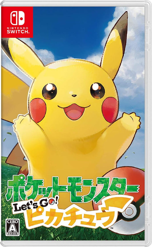 Nintendo Switch Pokémon Let's Go! Pikachu - official Japanese front cover