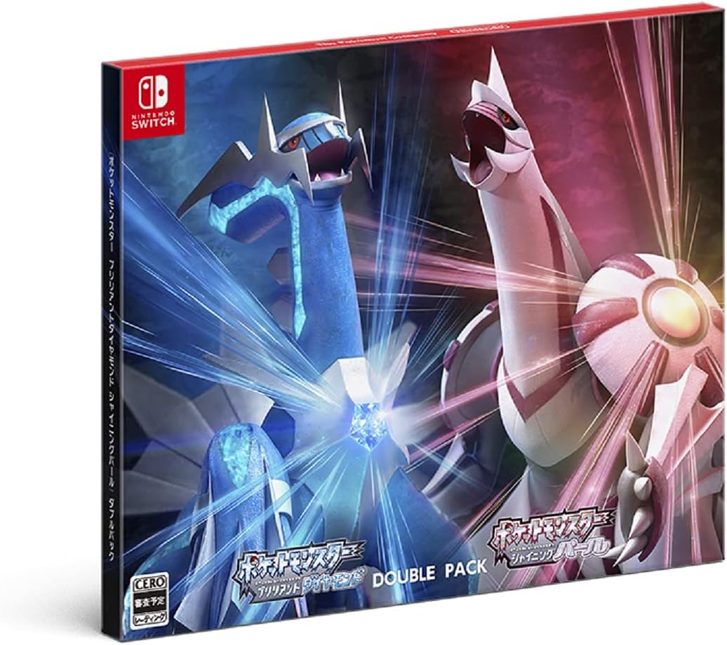Nintendo Switch Pokemon Brilliant Diamond & Shining Pearl Double Pack - official Japanese front cover