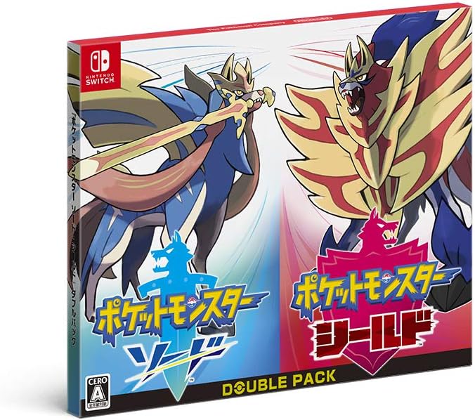 Nintendo Switch Pokemon Sword and Shield Double Pack - official Japanese front cover