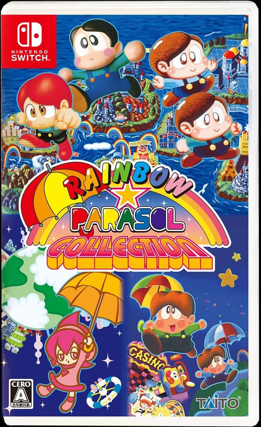 Nintendo Switch Rainbow Parasol Collection - official Japanese front cover