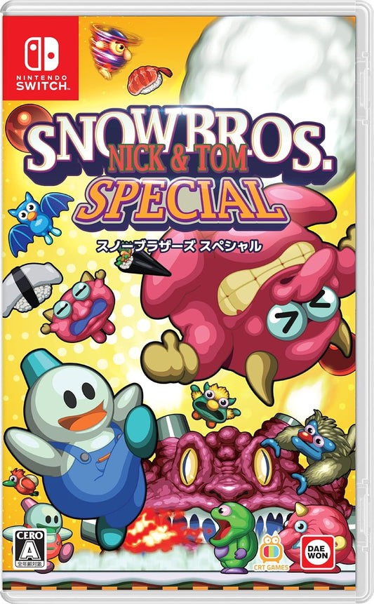 Nintendo Switch Snow Bros. Nick & Tom Special - official Japanese front cover