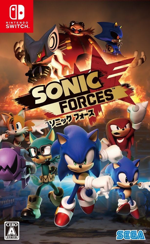Nintendo Switch Sonic Forces - official Japanese front cover