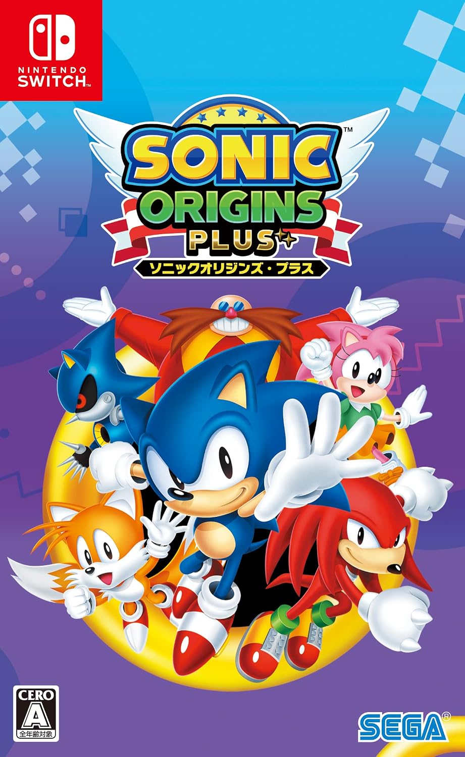 Nintendo Switch Sonic Origins Plus (Used - Base Game Only) - official Japanese front cover