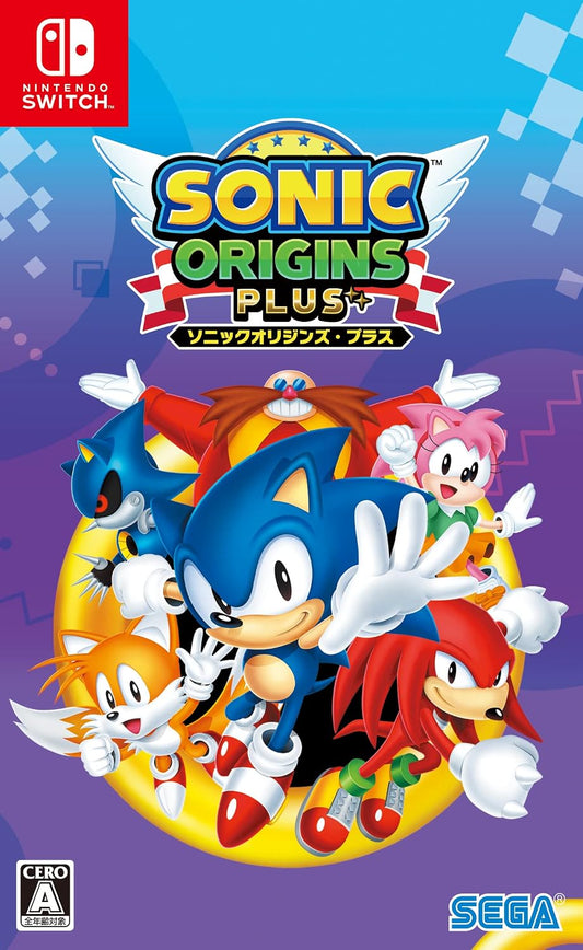 Nintendo Switch Sonic Origins Plus (Used - Base Game Only) - official Japanese front cover
