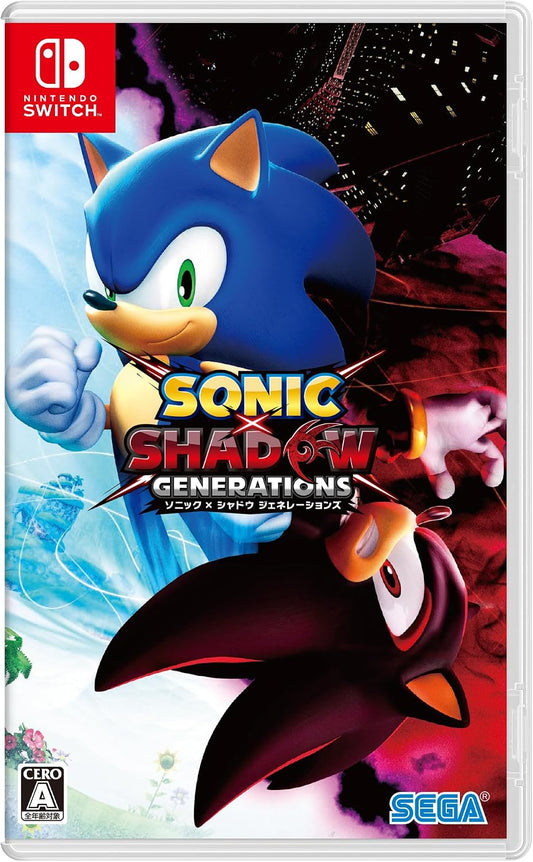 Nintendo Switch Sonic X Shadow Generations - official Japanese front cover