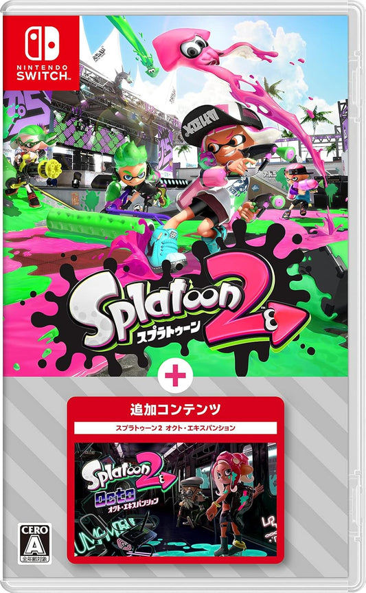 Nintendo Switch Splatoon 2 + Octo Expansion - official Japanese front cover