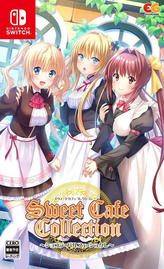 Nintendo Switch Sweet Cafe Collection: Chocolat, Parfait & Sucre - official Japanese front cover
