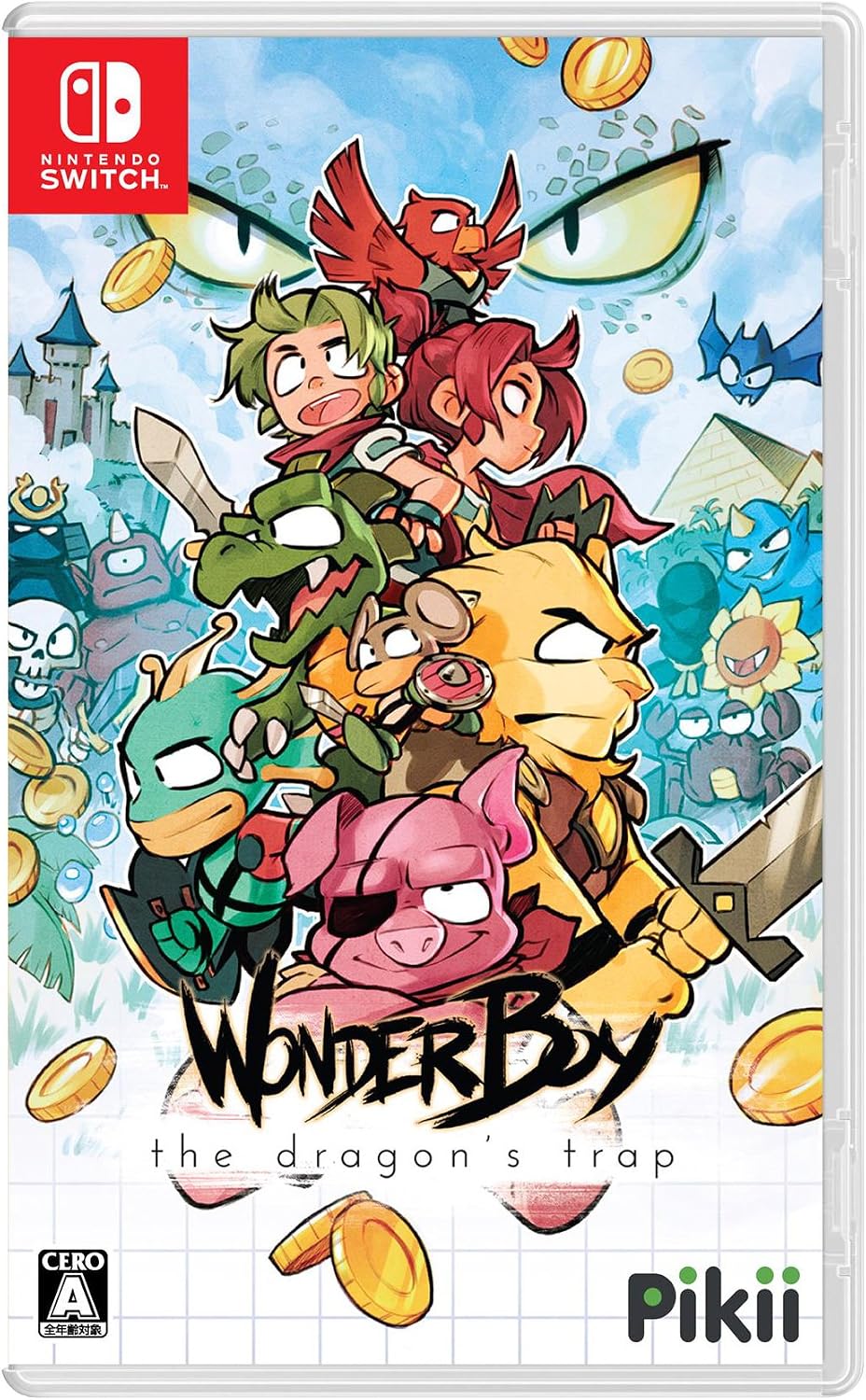 Nintendo Switch Wonder Boy: The Dragon's Trap - official Japanese front cover