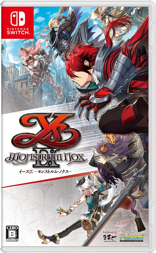 Nintendo Switch Ys IX: Monstrum Nox - official Japanese front cover