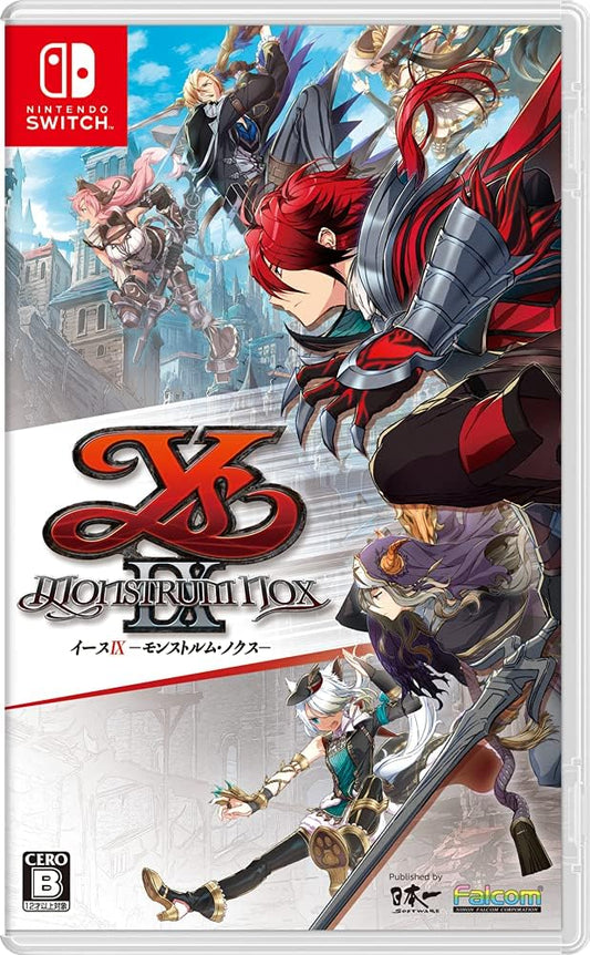 Nintendo Switch Ys IX: Monstrum Nox - official Japanese front cover
