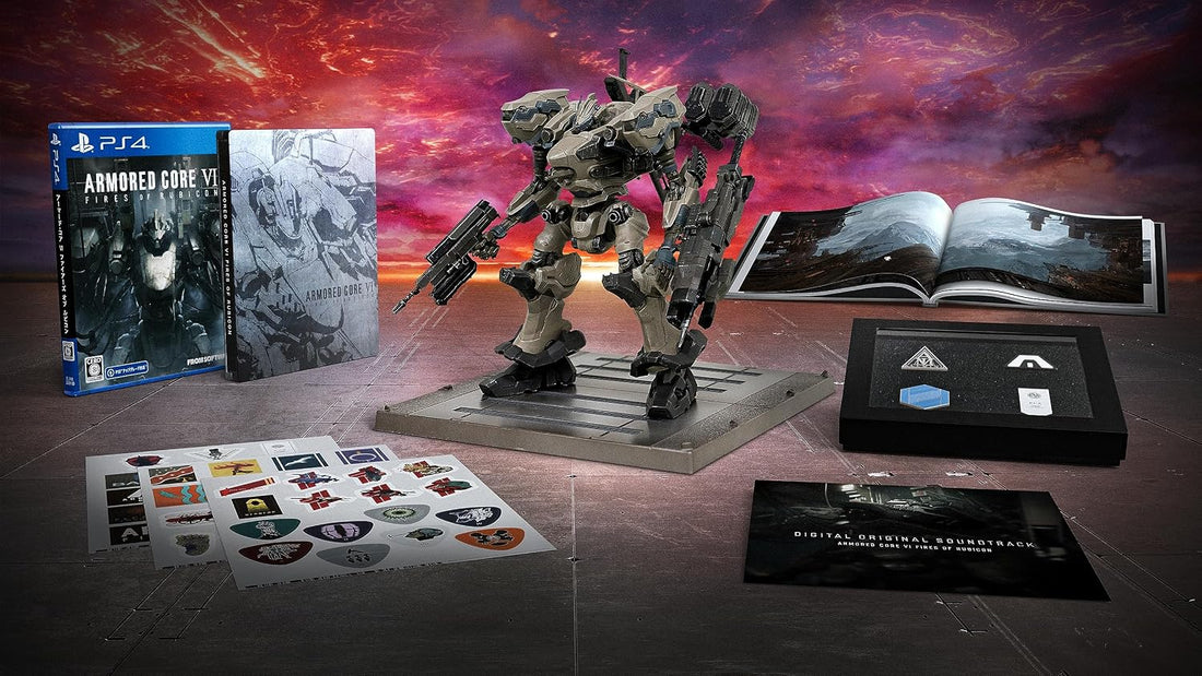 PlayStation 4 Armored Core VI: Fires of Rubicon - Collector's Edition - Japanese box and contents