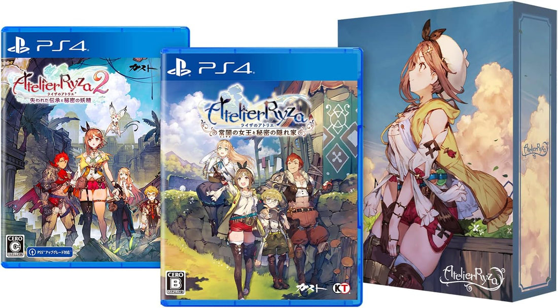 PlayStation 4 Atelier Ryza 1 & 2 - Limited Double Pack - Japanese box and contents