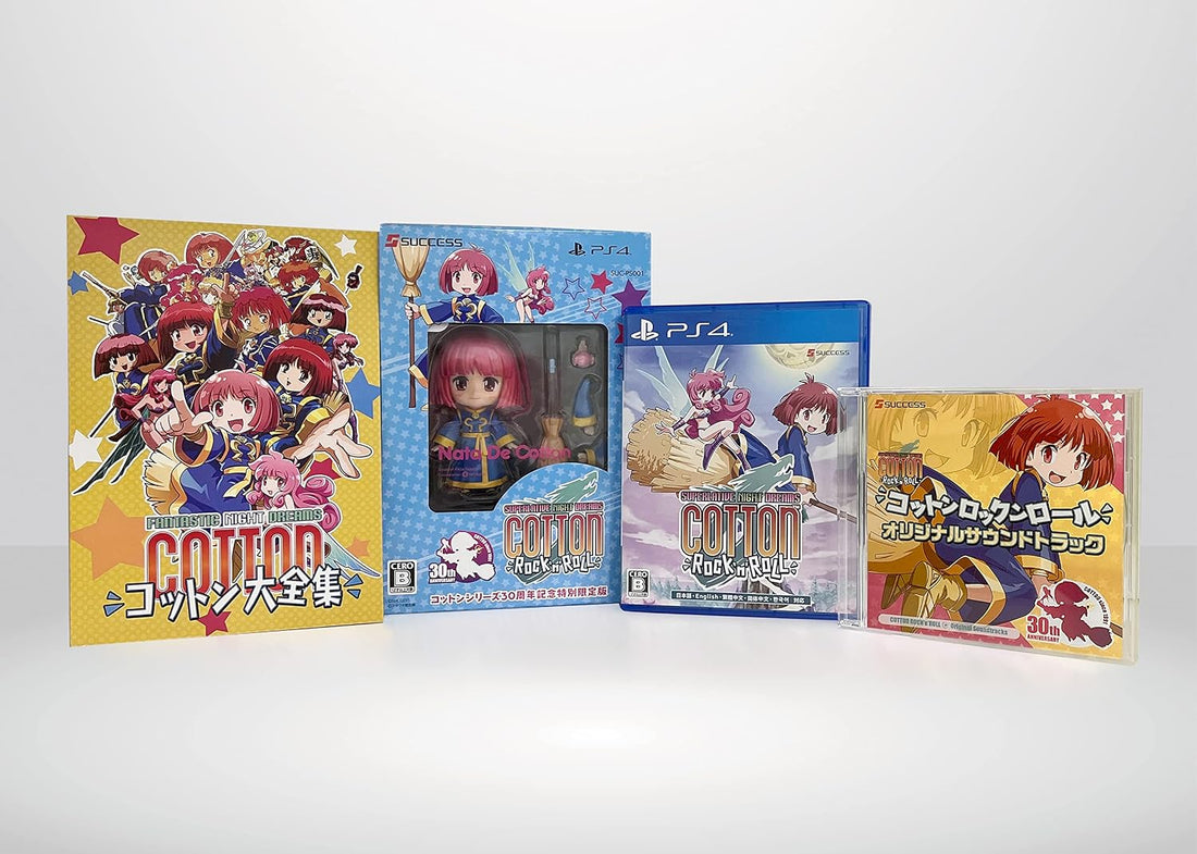 PlayStation 4 Cotton Rock’n’Roll 30th Anniversary Special Limited Edition - original game, Cotton Nendoroid, anniversary book and soundtrack CD