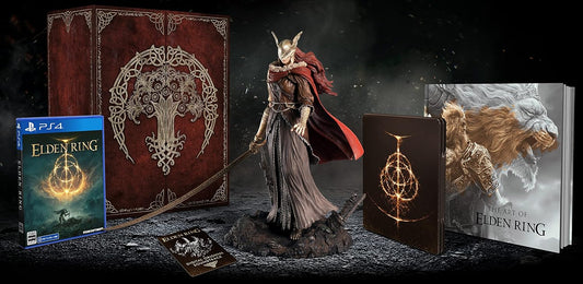 PlayStation 4 Elden Ring Collector’s Edition - original game, illustrated box, Malenia statue, hardcover artbook and SteelBook