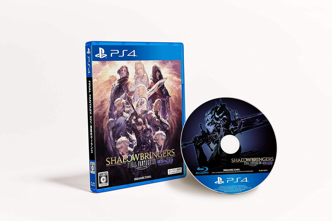 PlayStation 4 Final Fantasy XIV: Shadowbringers - Japanese edition front case and game disc