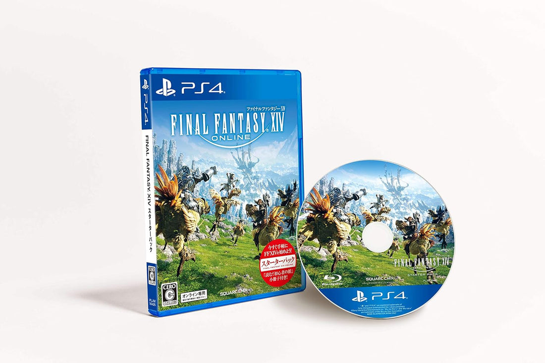 PlayStation 4 Final Fantasy XIV Starter Pack - Remaster Ver. - Japanese edition front case and game disc