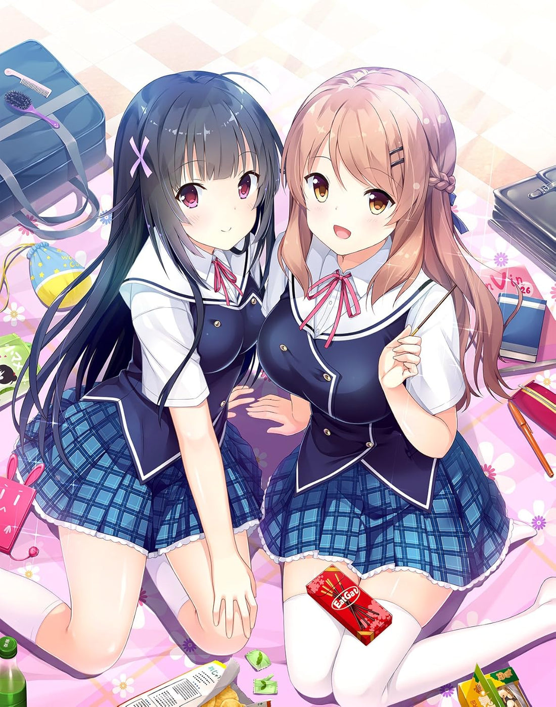 PlayStation 4 Kimi no Hitomi ni Hit Me - Japanese front cover illustration